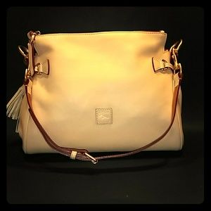Dooney & Bourke Cream, Medium Crossbody Satchel